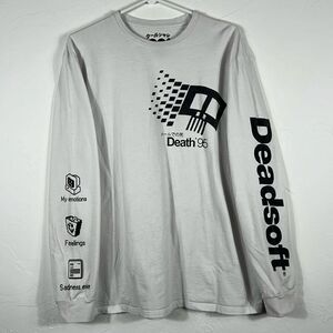 🔥 Rare DEATH 95 DEADSOFT Cool! Video Game Long Sleeve Graphic Tee - Sz XL